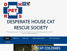 Tablet Screenshot of desperatehousecatrescue.com